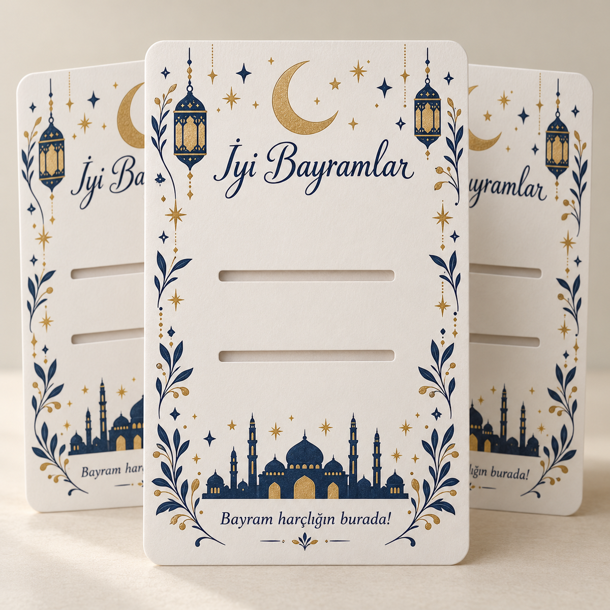 Gece Feneri Bayram harçlık kartı 10×15 cm, 10’lu paket