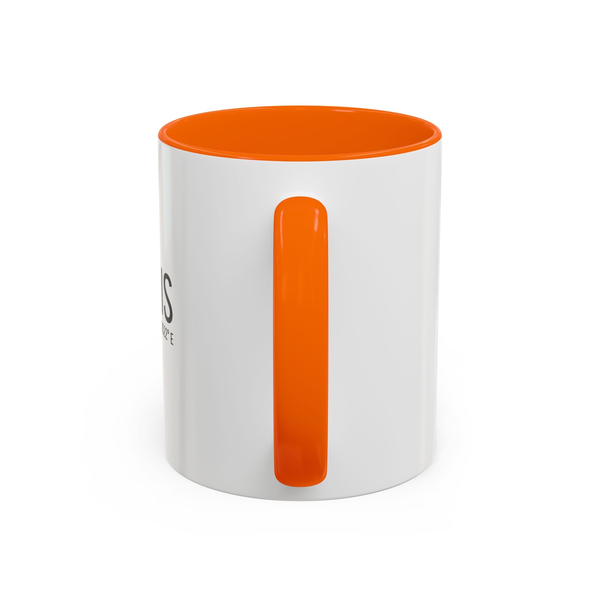 Paris Coordinates Accent Coffee Mug — City Travel Souvenir (11/15oz)