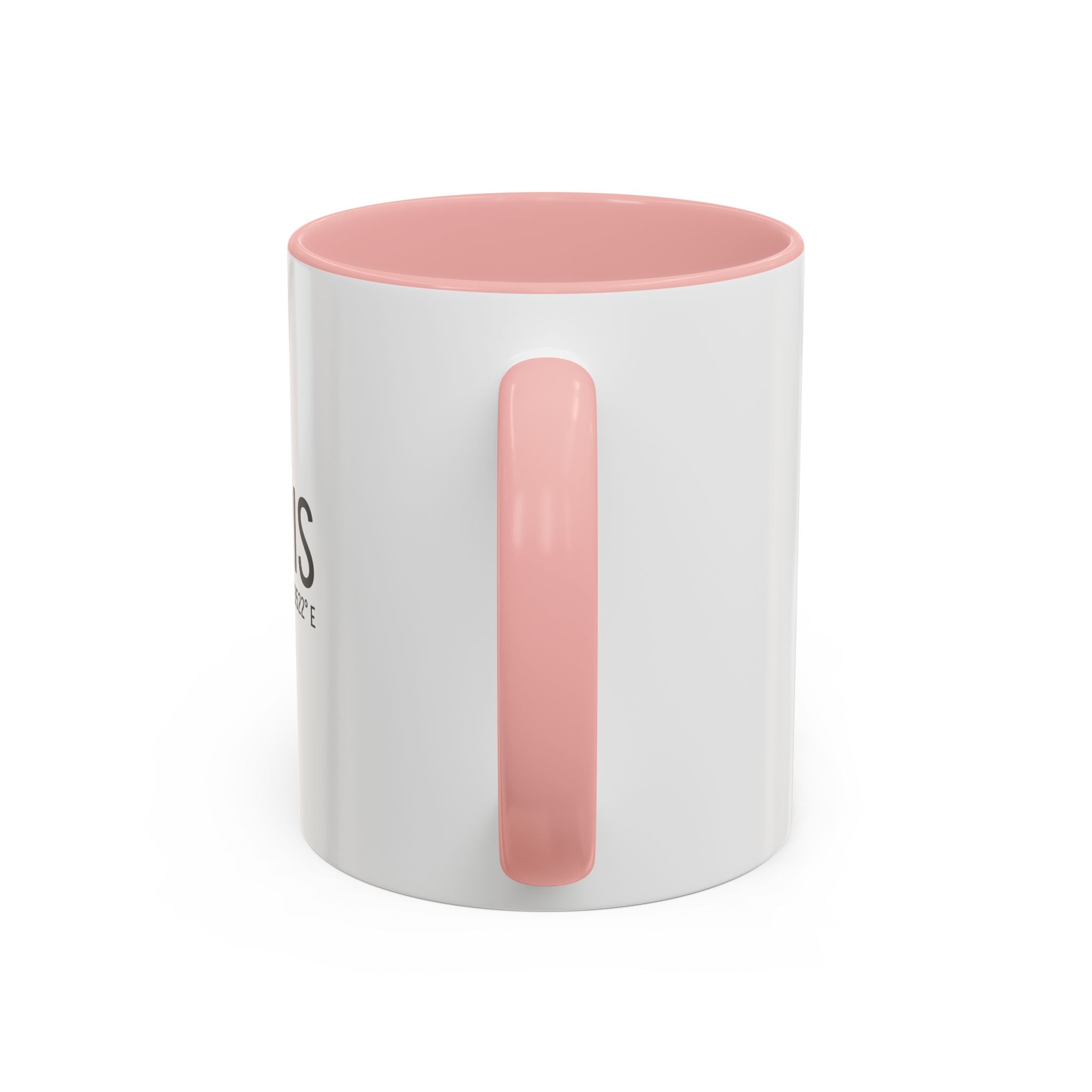 Paris Coordinates Accent Coffee Mug — City Travel Souvenir (11/15oz)