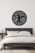 Siyah Yaşam Ağaç Duvar Sticker Seti