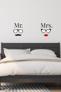 Mr. Mrs. Yatak Odası Başlık Sticker Seti