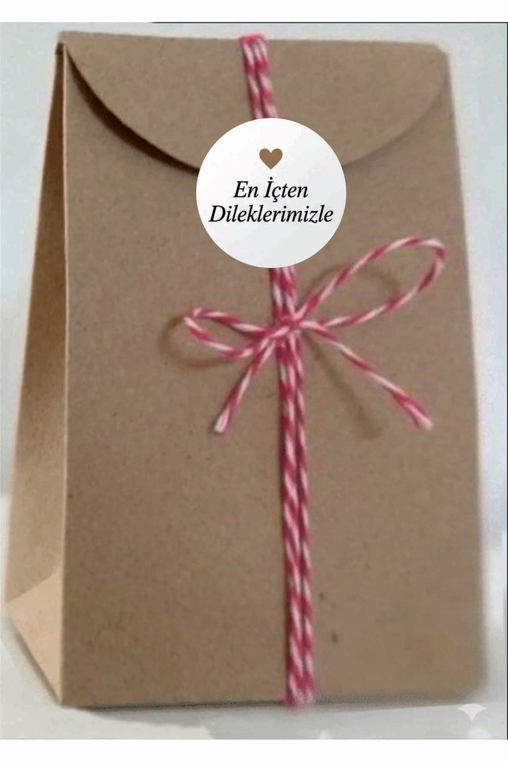 Paketleme Kutularına Özel Tasarım Etiketler 4 cm Çapında 15 Adet Sizin için sevgiyle hazırlandı
