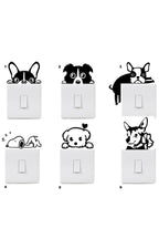 - 6 Lı Sevimli Köpek Dekoratif Priz Sticker - Sim751