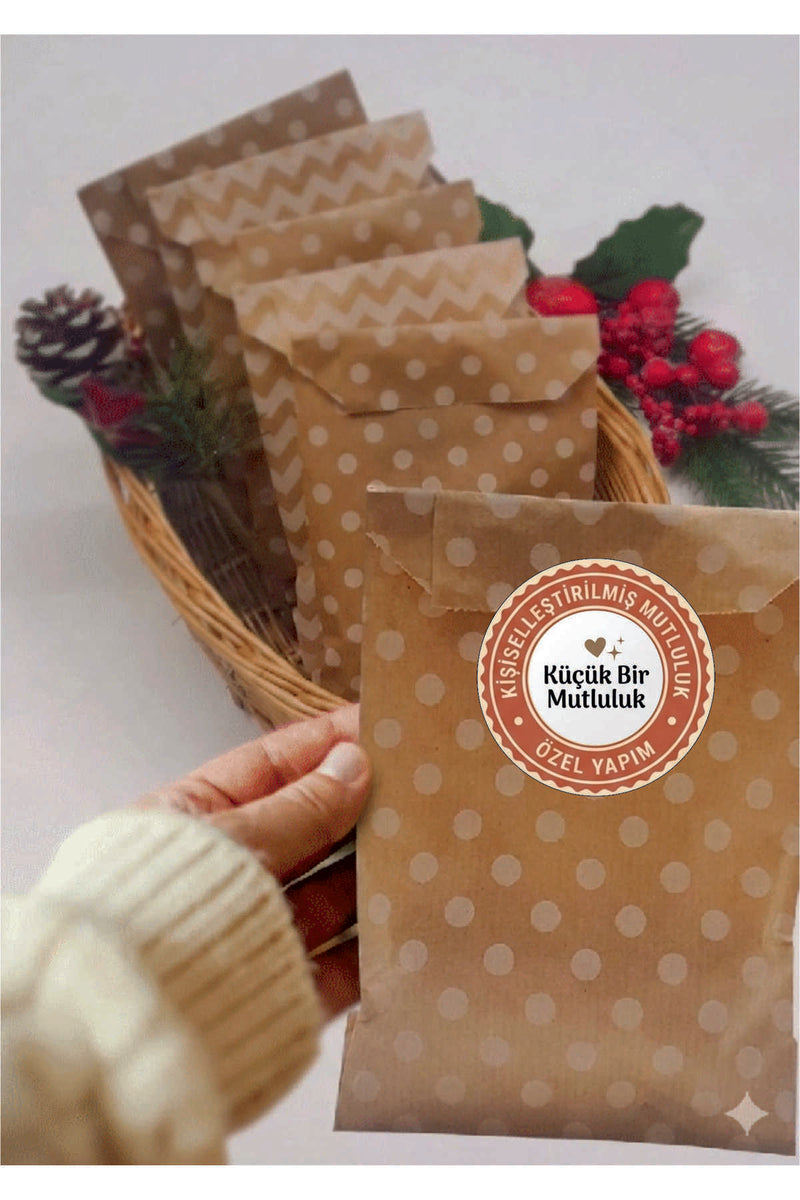 Paketlemeye özel 60 adet sticker, 15 farklı model karışık olarak