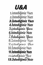 Kişiye Özel Araç Arkası Cam Yazı Sticker 90 Cm Genişlik
