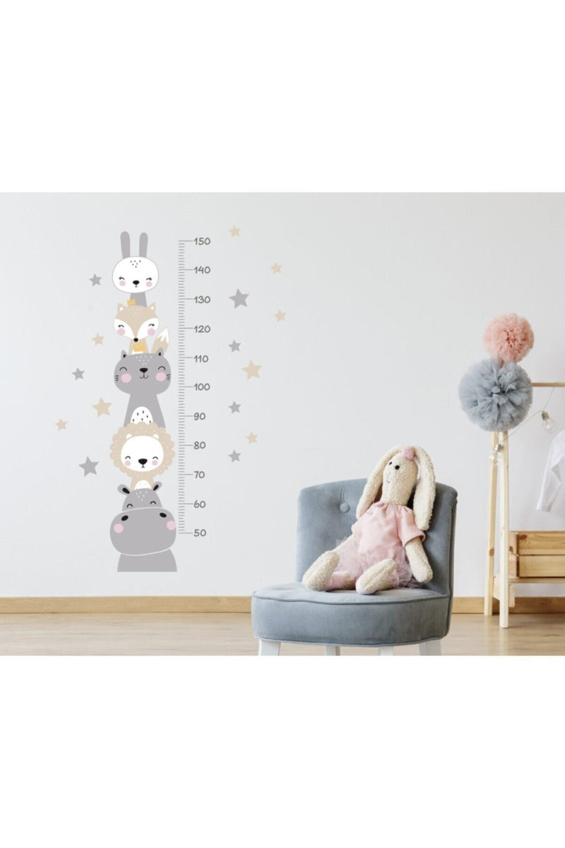 Iskandinav Boy Ölçer Sticker Renkli  Sim35
