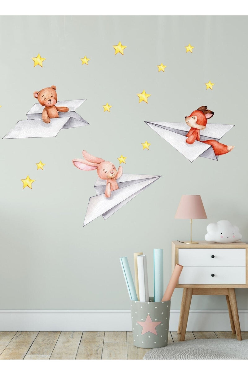 Düşler Diyarına Yolculuk Duvar Sticker Seti - Sim60