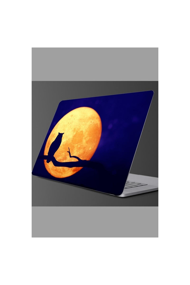 - Sim146- Baykuş Siluet Laptop Sticker Renkli