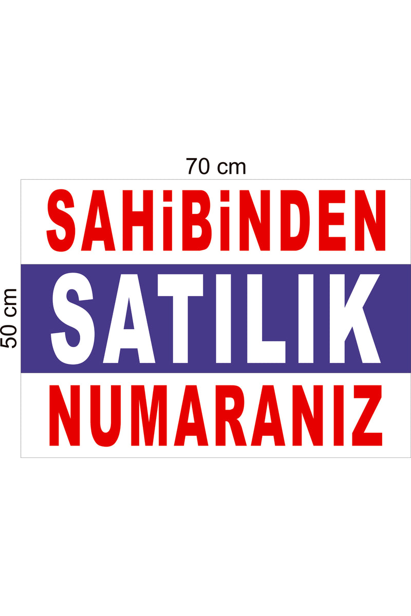 Sahibinden Satılık Branda - Afiş - Pankart Yatay Biçimde Hazırlanmış