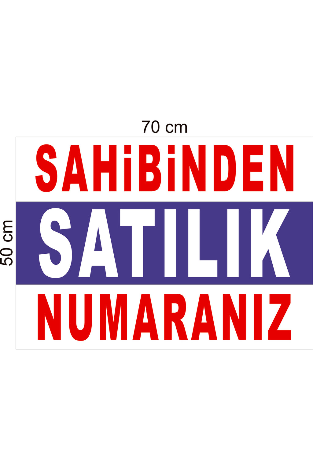 Sahibinden Satılık Branda - Afiş - Pankart Yatay Biçimde Hazırlanmış