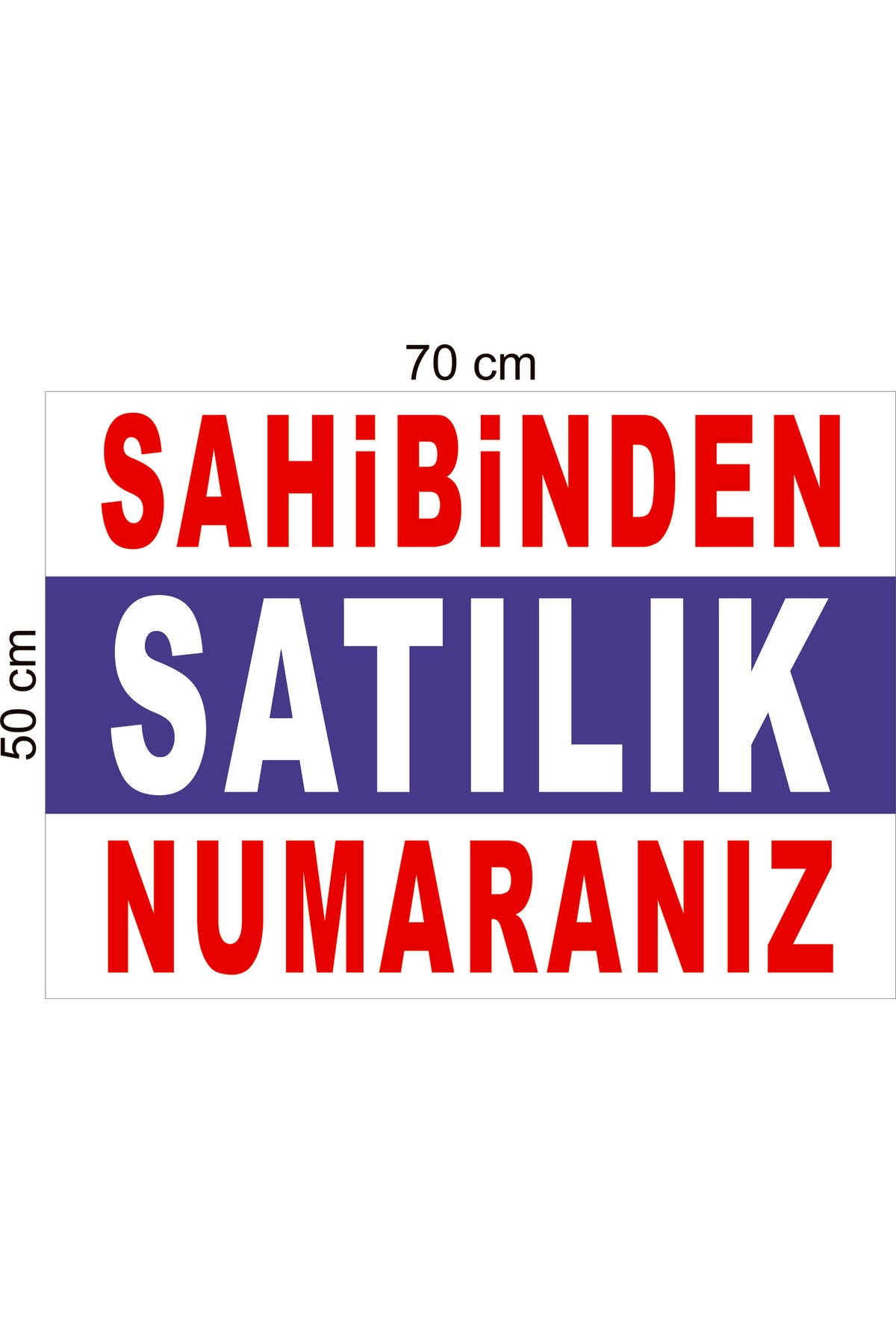 Sahibinden Satılık Branda - Afiş - Pankart Yatay Biçimde Hazırlanmış