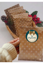 İyi Bayramlar yazılı, Paketleme Kutularına Özel Tasarım Etiketler 4 cm Çapında 15 Adet Etiket