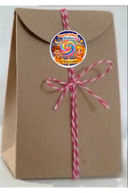 İyi Bayramlar yazılı, Paketleme Kutularına Özel Tasarım Etiketler 4 cm Çapında 15 Adet Etiket