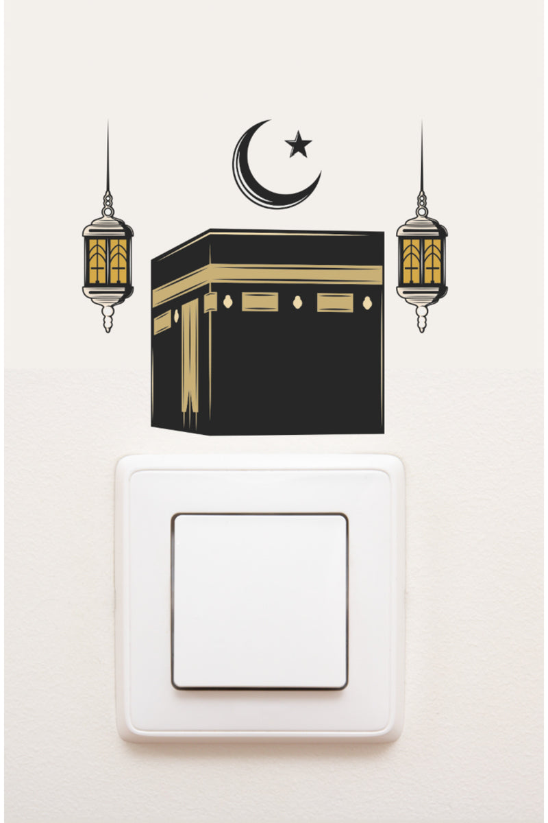 - Priz - Ramazan Kabe Ay ve Yıldız Dekoratif Priz Sticker
