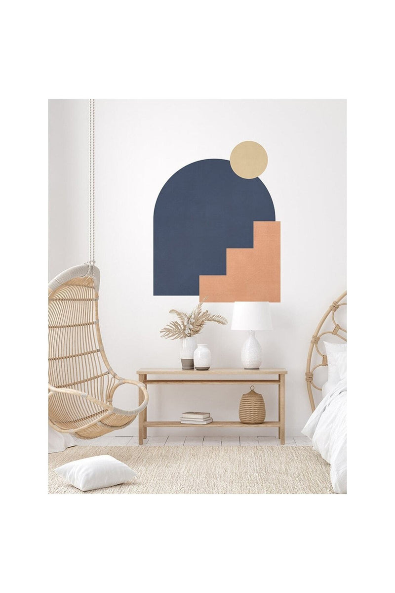Geometrik Bohem Mimari Duvar Sticker Seti- Sim162