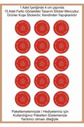 Paketlemeye özel 30 adet sticker, (farklı trend modeller ile mağazamızda kampanyalı olarak satışta)
