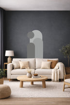 Bohem 3 'lü Oval ve Daire Figürlü Duvar Sticker Seti