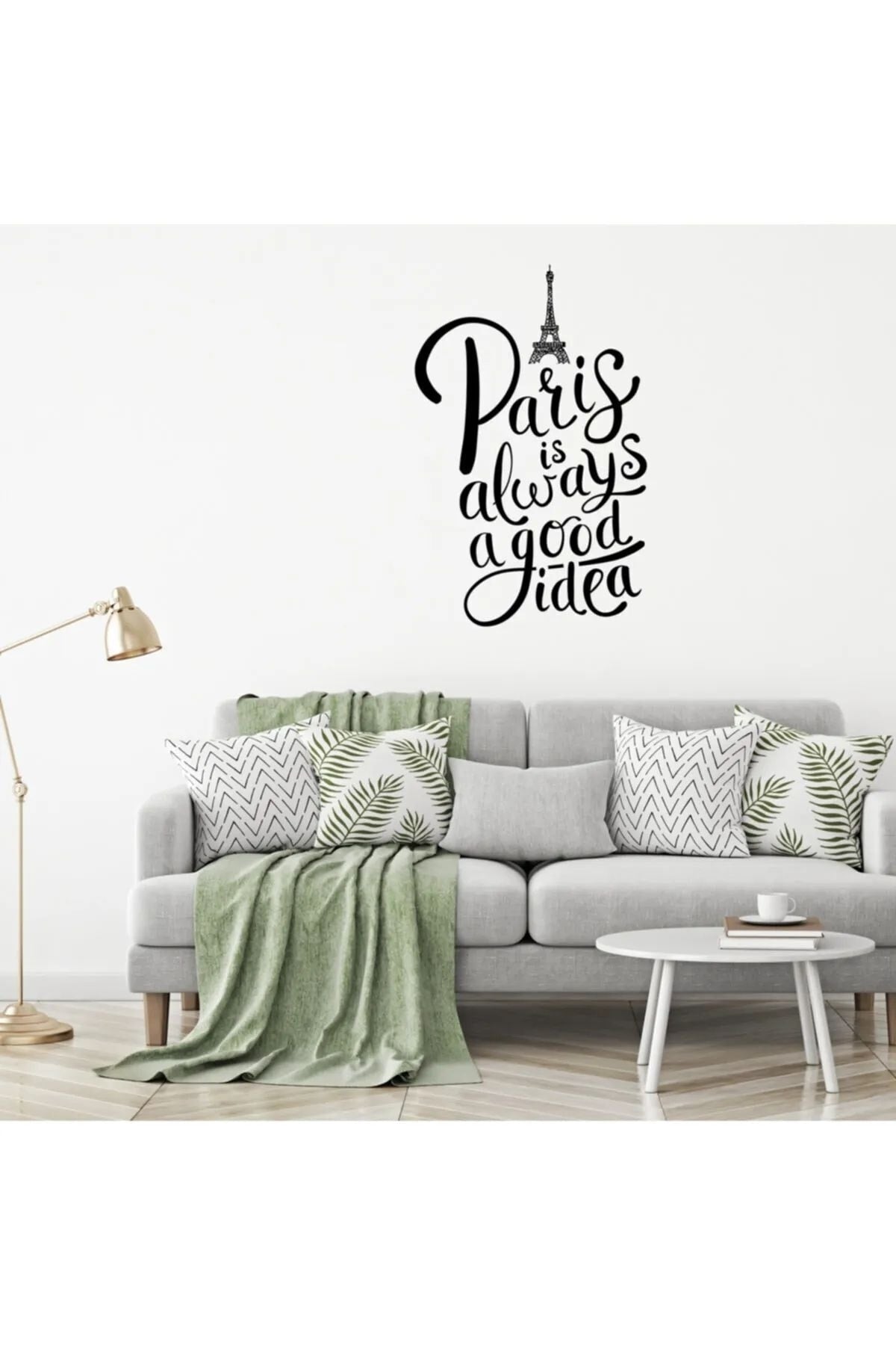 Siyah Paris Duvar Sticker Seti Sim32