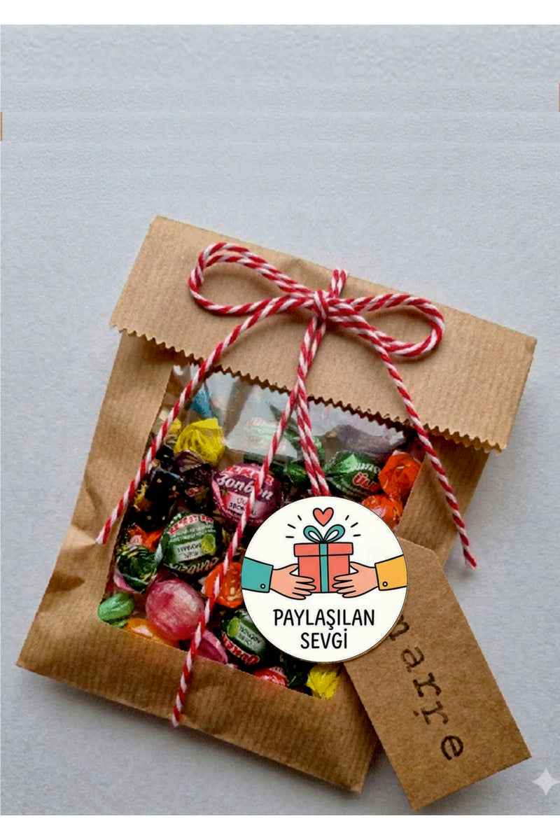 Paketlemeye özel 60 adet sticker, 15 farklı model karışık olarak