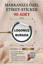 Kişiye Özel Firma Şirket Marka Butik Logo Sticker Paketleme Kargo Ambalaj Etiketi Şeffaf Sticker