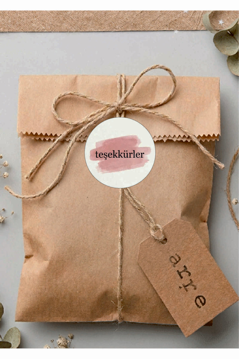 Paketlemeye özel 30 adet sticker, (farklı trend modeller ile mağazamızda kampanyalı olarak satışta)