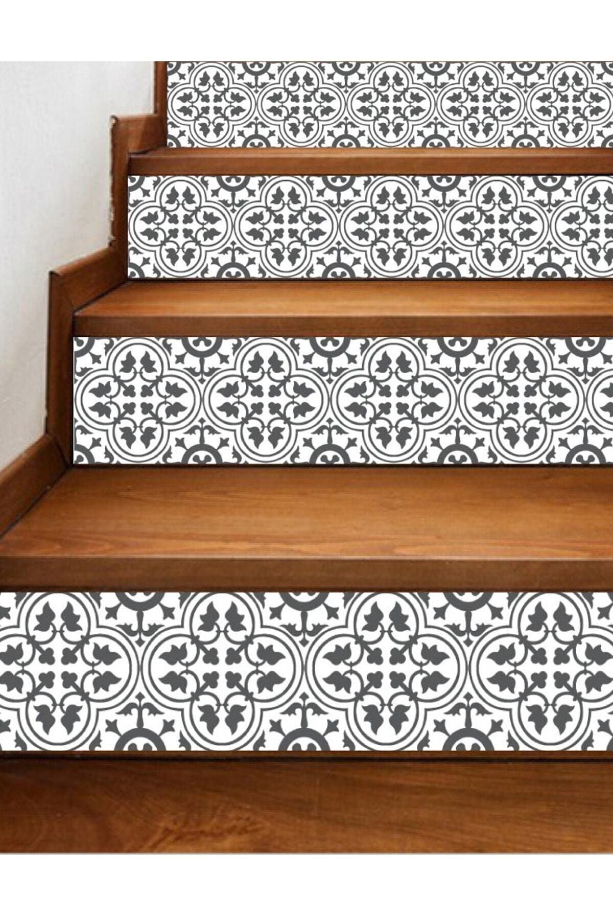 - Sim172 - Geometrik Merdiven Basamak Sticker Renkli