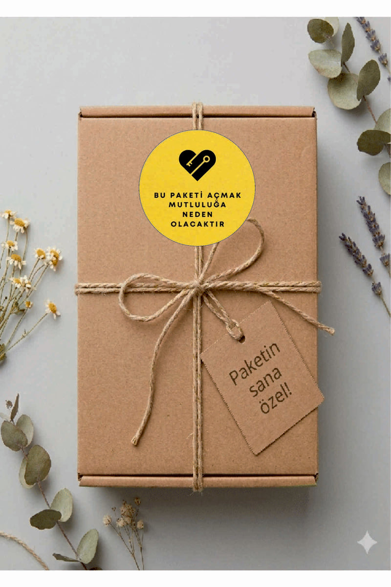 Paketlemeye özel 30 adet sticker, (farklı trend modeller ile mağazamızda kampanyalı olarak satışta)