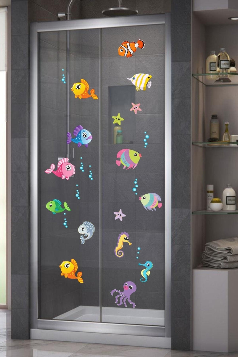 Balıklar Duşakabin Ve Banyo Sticker Cs-837
