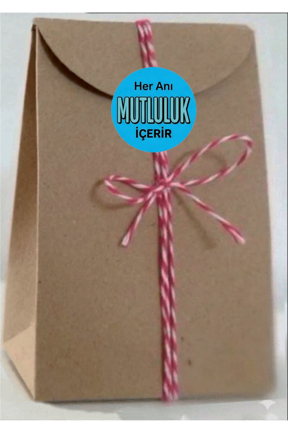 Paketleme Kutularına Özel Tasarım Etiketler 4 cm Çapında 15 Adet