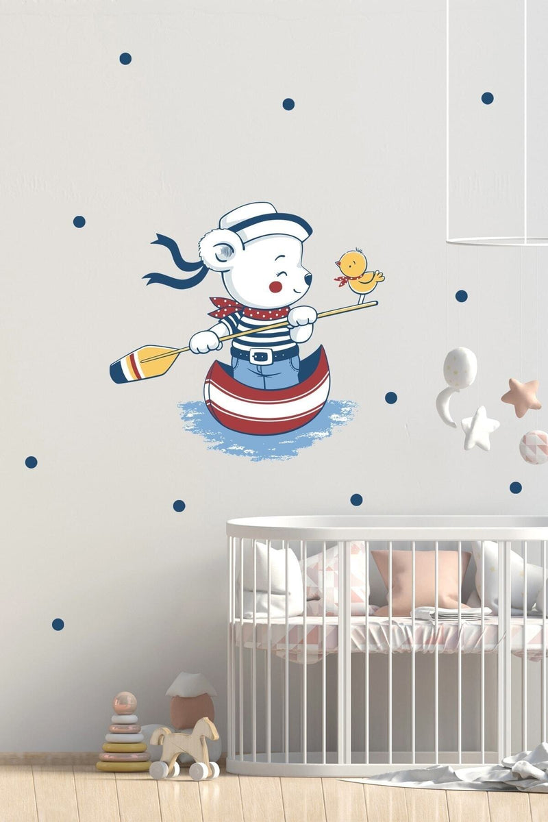 Kaptan Ayıcık Duvar Sticker Seti