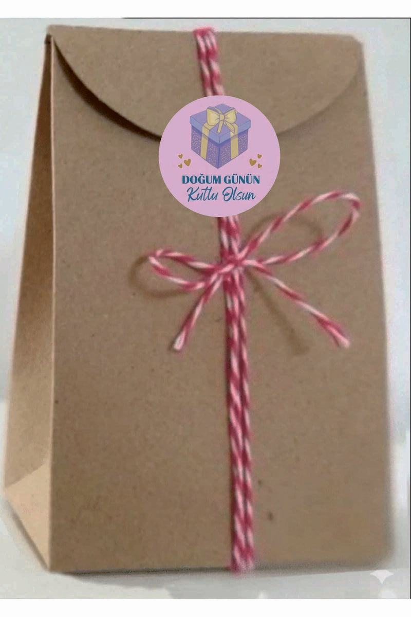 Doğum Günü tebrik sticker seti, 4x4 cm 15 adet Etiket seti