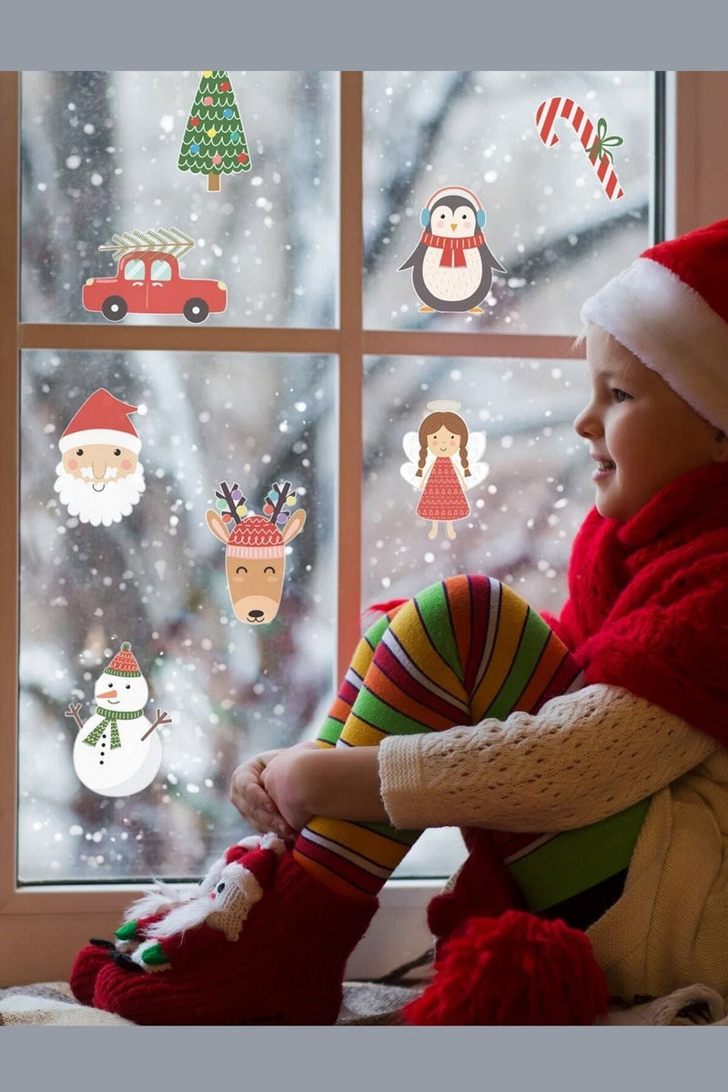 Yılbaşı Yeniyıl New Year -cam - Duvar - Kapı Sticker Seti