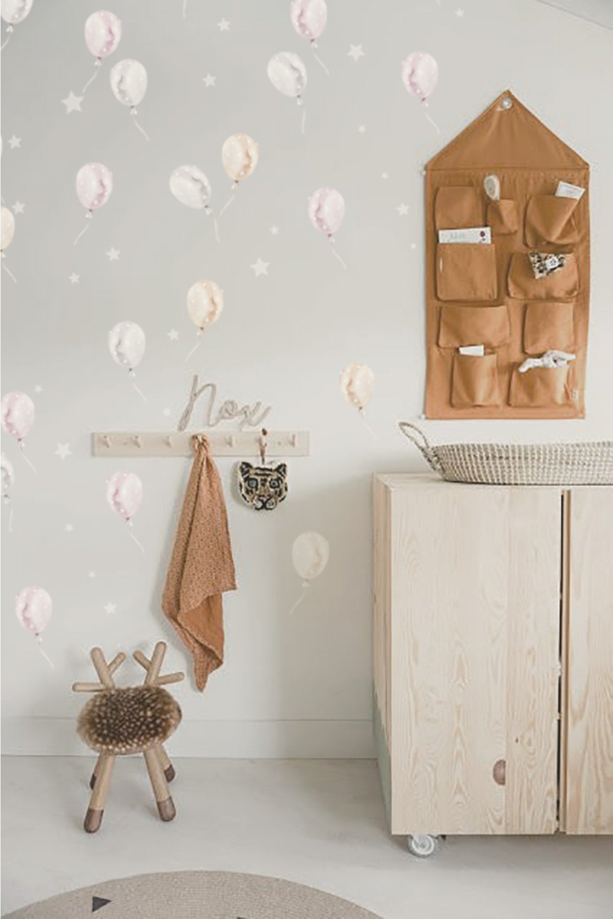 Soft Renk Parti Balonlar Duvar Sticker Seti