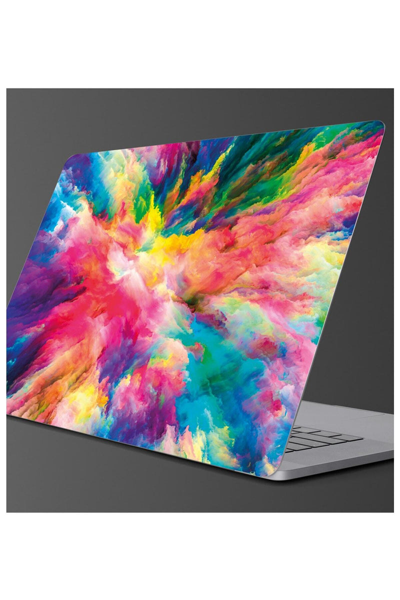 Laptop Rengarenk Desen Sticker Renkli