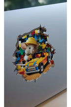 - Lego Oynayan Fare - Mini Dekoratif Sticker Çıkartma