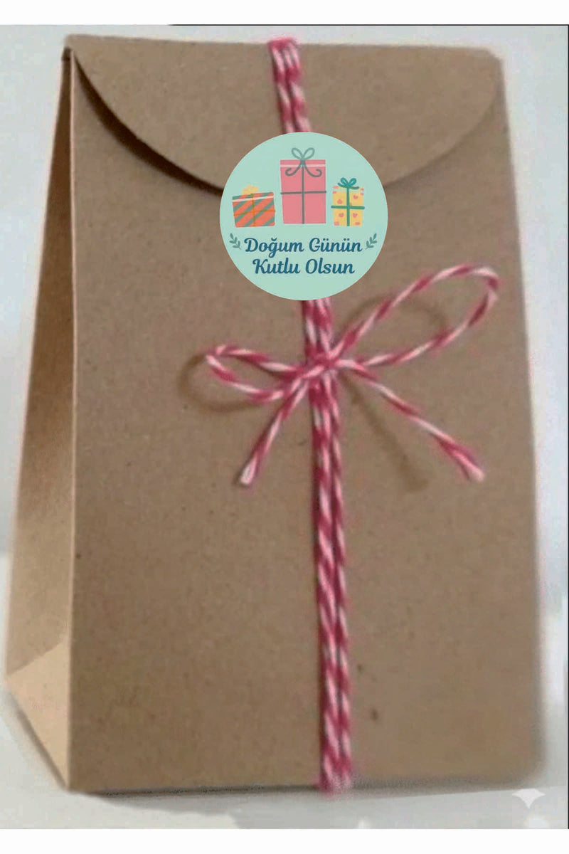 Doğum Günü tebrik sticker seti, 4x4 cm 15 adet Etiket seti