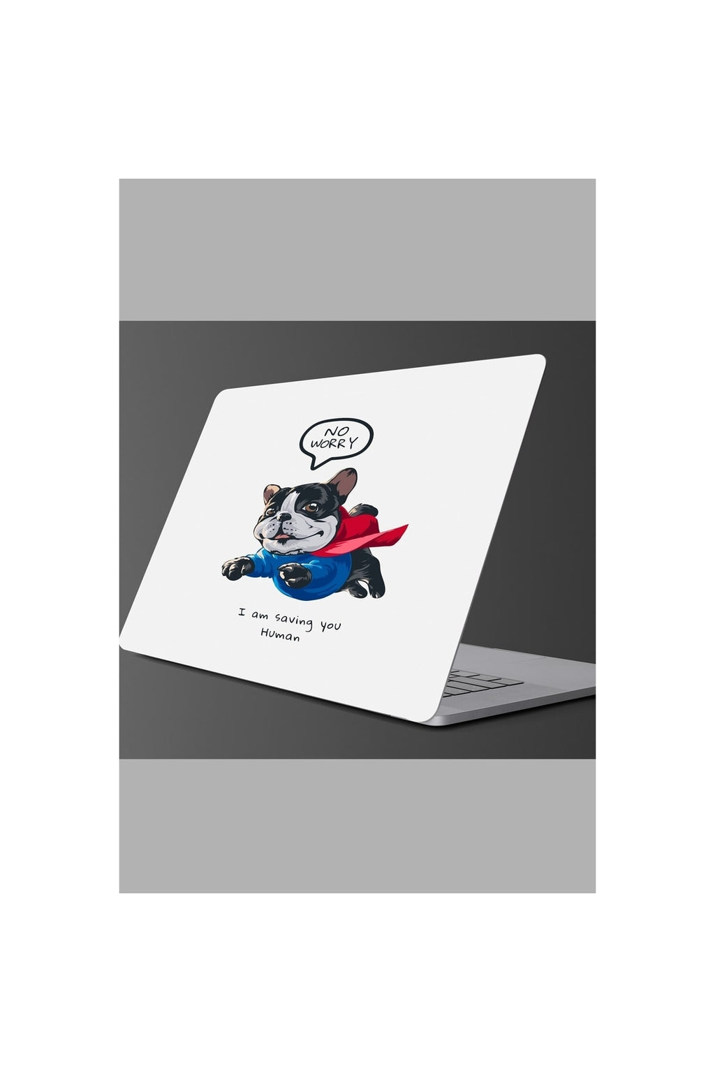 - Sim154- Laptop Süper Kahraman Köpekcik Laptop Sticker Renkli
