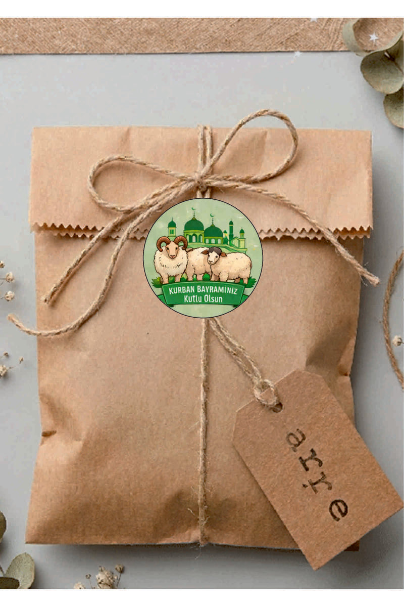 60 Adet islami Kurban Bayramı Çocuklar Için Eğitici Öğretici Sticker Etiket Set - Ev,Okul,Kreş