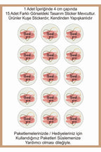 Paketlemeye özel 30 adet sticker, (farklı trend modeller ile mağazamızda kampanyalı olarak satışta)
