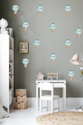Mavi Mini Havabalonları Duvar Sticker Seti