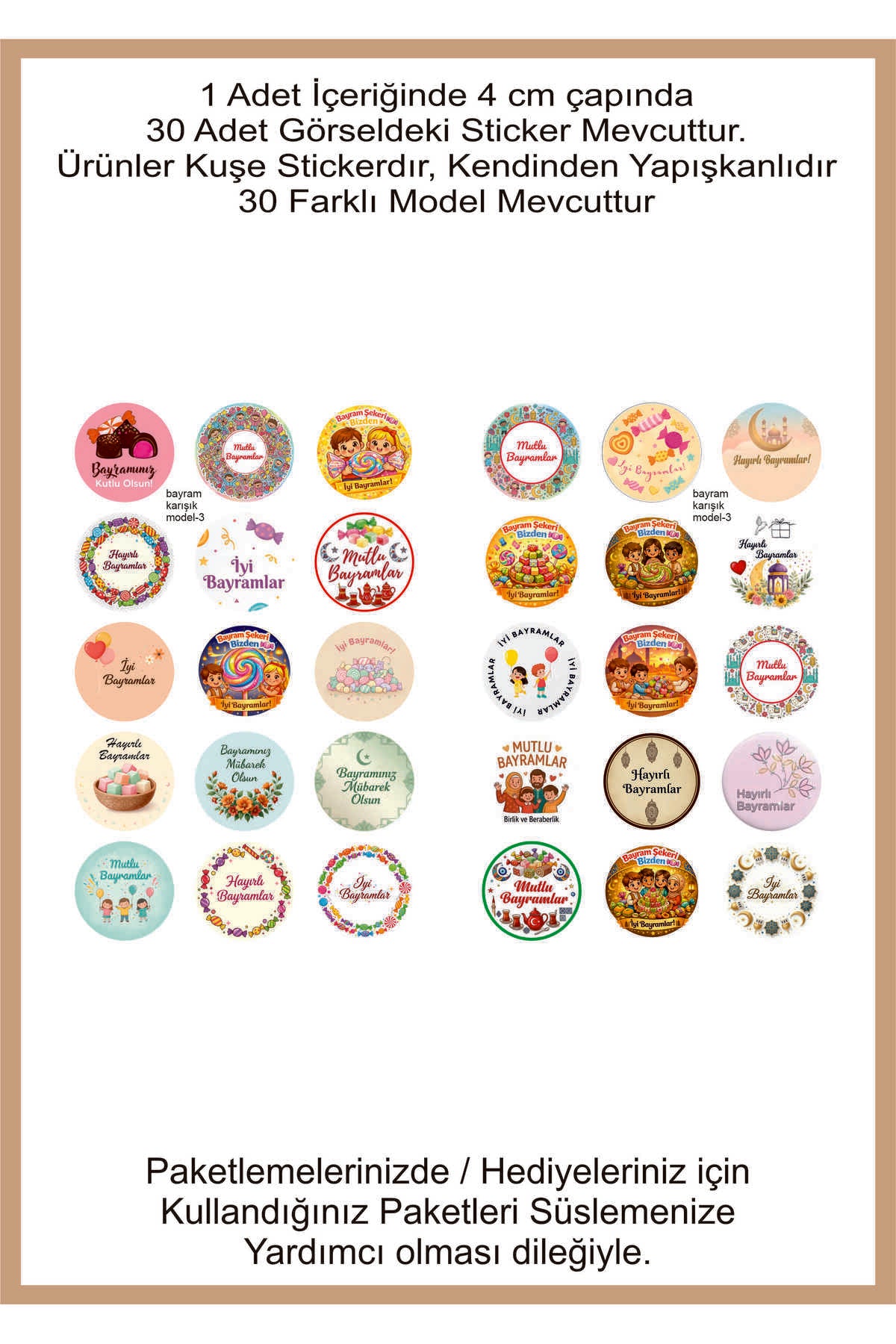 30 farklı görsel de İyi Bayramlar , Hayırlı Bayramlar, Ramazan Bayramı, Şeker Bayramı 4 cm