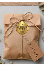 Paketleme Kutularına Özel Tasarım Etiketler 4 cm Çapında 15 Adet