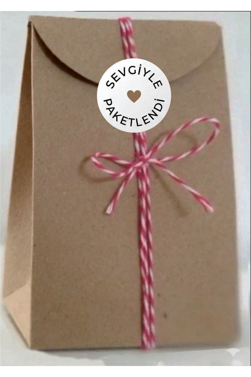 Paketleme Kutularına Özel Tasarım Etiketler 4 cm Çapında 15 Adet