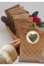 Paketleme Kutularına Özel Tasarım Etiketler 4 cm Çapında 15 Adet Sizin için sevgiyle hazırlandı