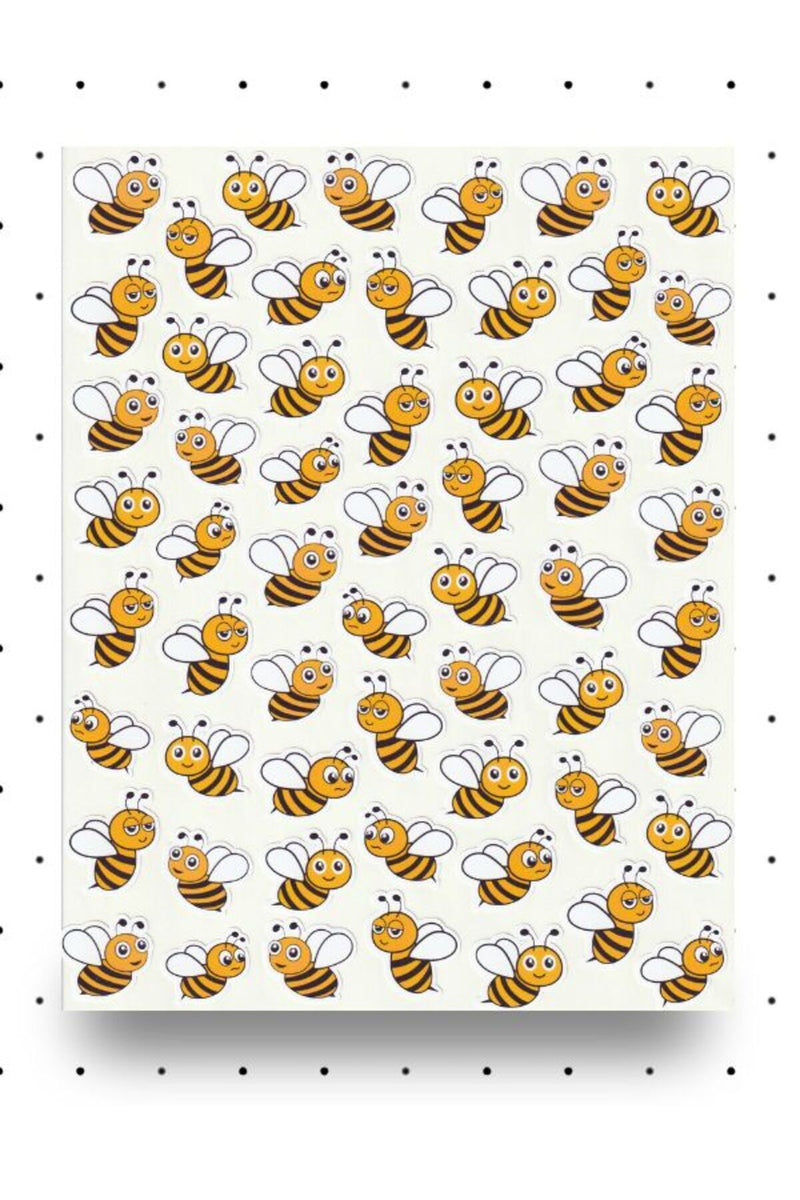 Sevimli Arılar Sticker Seti Çalışkan Arı Ödül Etiketi Bal Arısı Çıkartma Etiket Nstı0012
