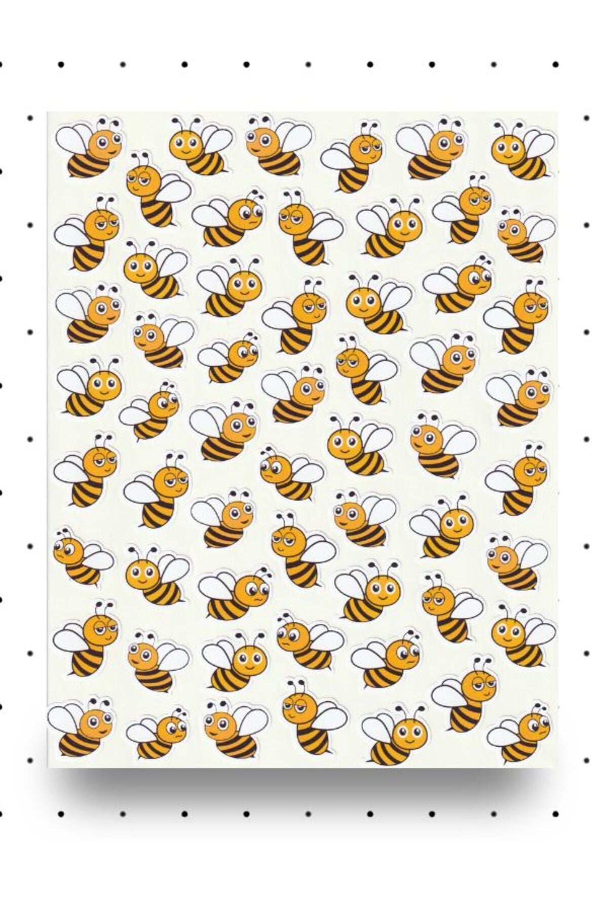 Sevimli Arılar Sticker Seti Çalışkan Arı Ödül Etiketi Bal Arısı Çıkartma Etiket Nstı0012