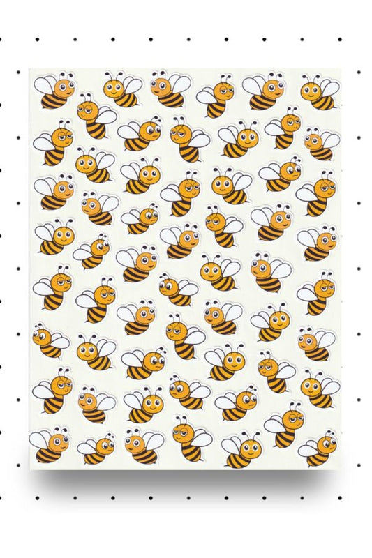 Sevimli Arılar Sticker Seti Çalışkan Arı Ödül Etiketi Bal Arısı Çıkartma Etiket Nstı0012