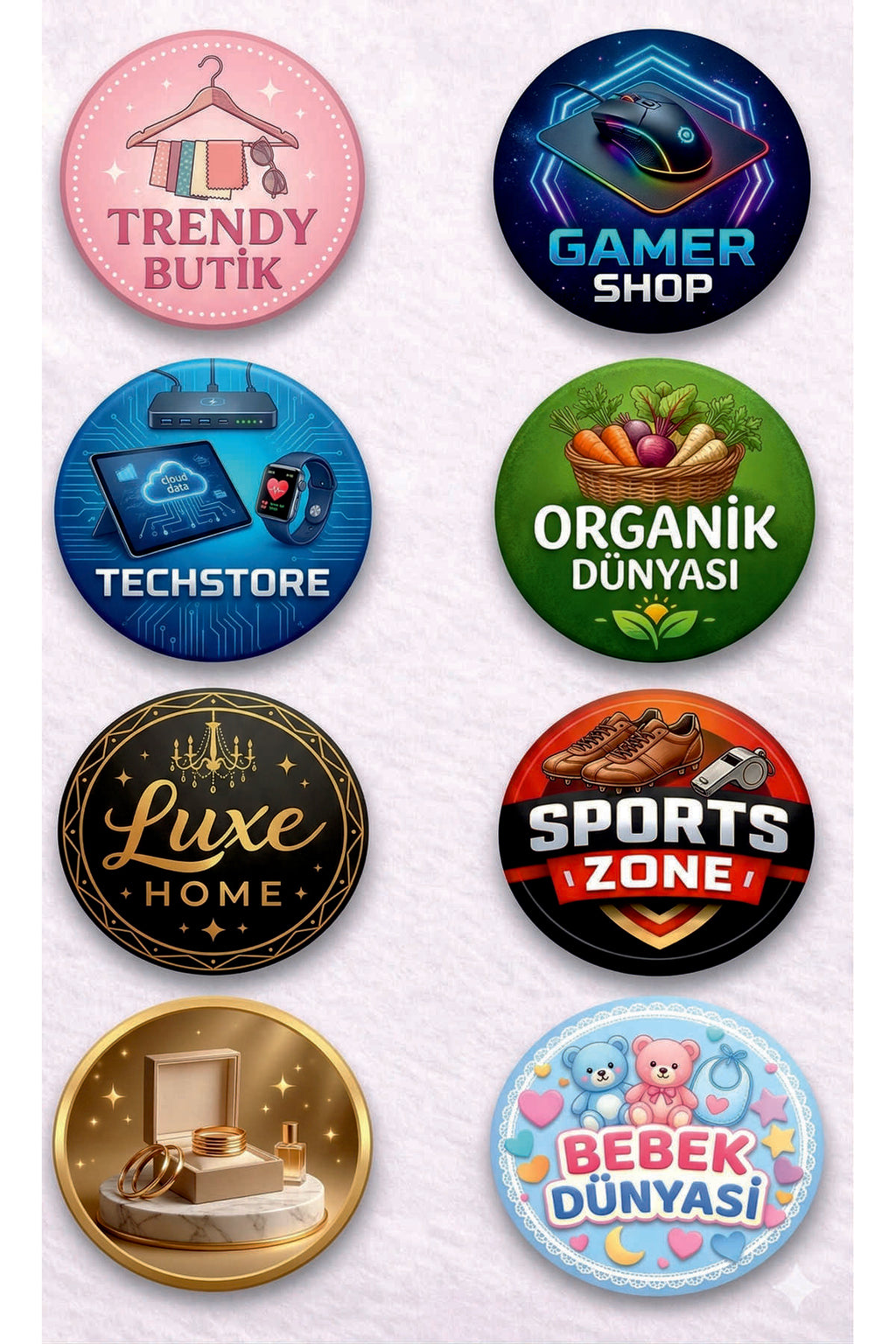 Kişiye Özel Firma Şirket Marka Butik Logo Sticker Paketleme Kargo Ambalaj Etiketi Şeffaf Sticker