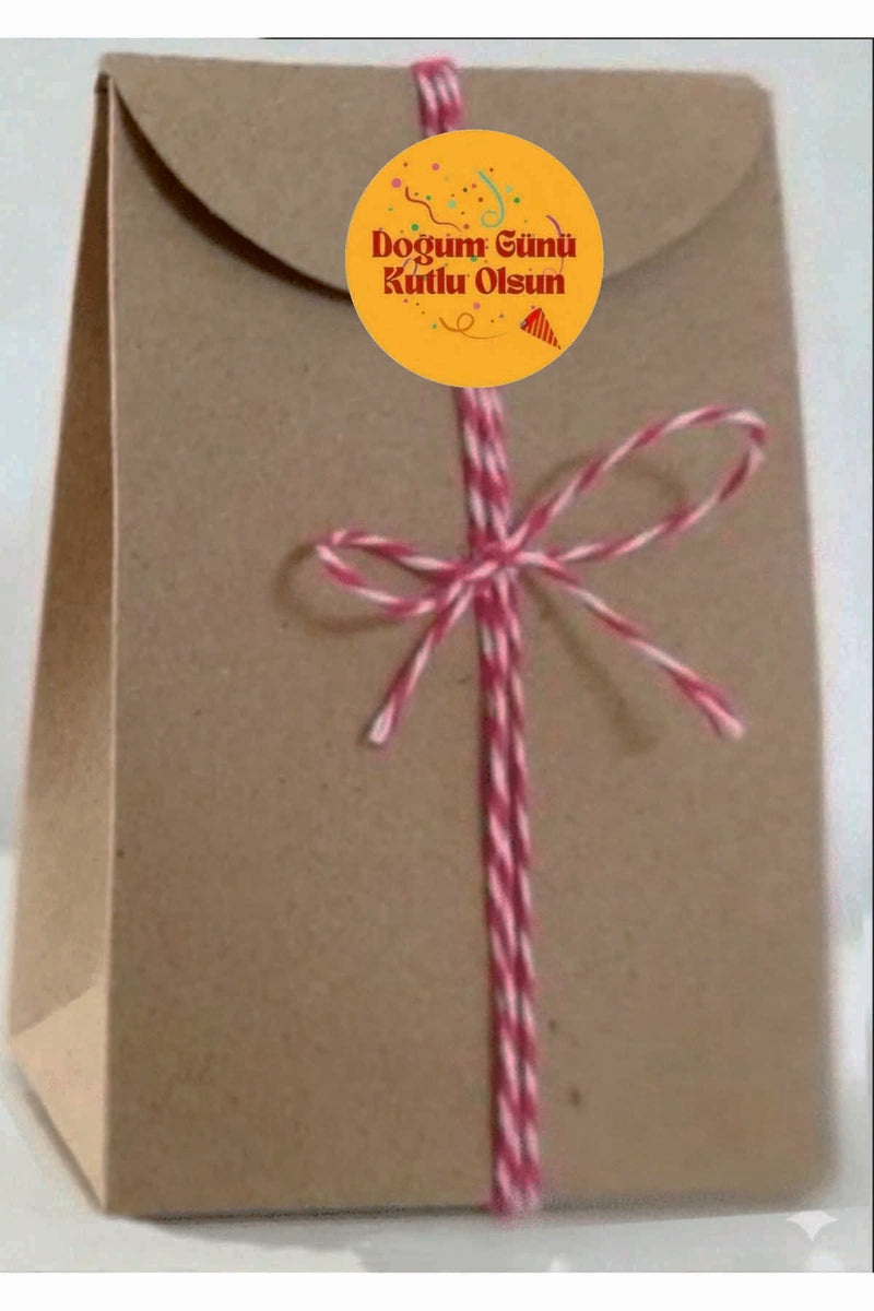 Doğum Günü tebrik sticker seti, 4x4 cm 15 adet Etiket seti