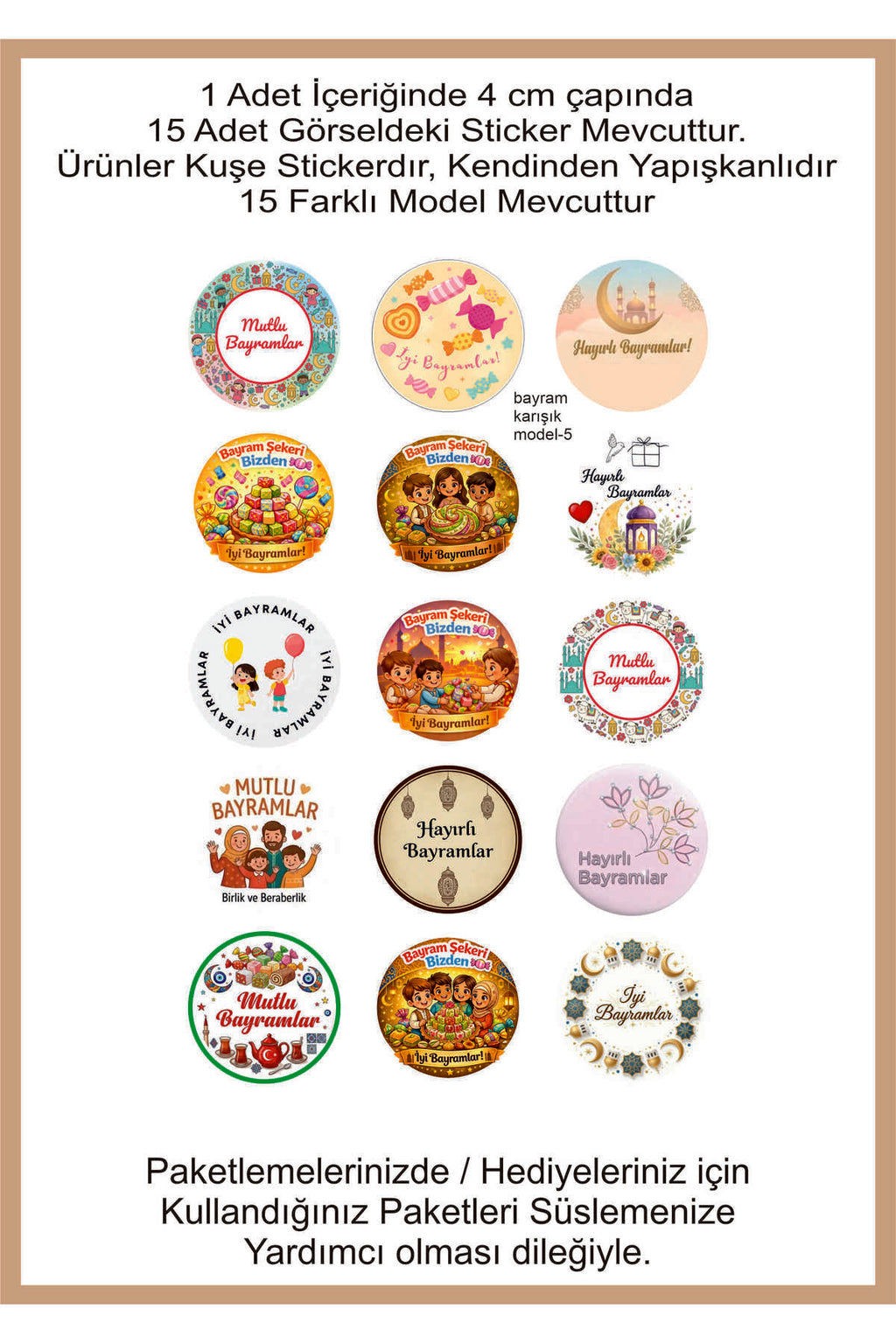 15 farklı görsel de İyi Bayramlar , Hayırlı Bayramlar, Ramazan Bayramı, Şeker Bayramı 4 cm